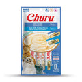 INABA Churu Cat Treats, Lickable, Squeezable Creamy Purée Cat Treat with Green Tea Extract & Taurine, 0.5 Ounces Each Tube, 20 Tubes, Tuna Variety