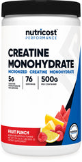 Nutricost Creatine Monohydrate Micronized Powder (1 KG) | Pure Creatine Monohydrate