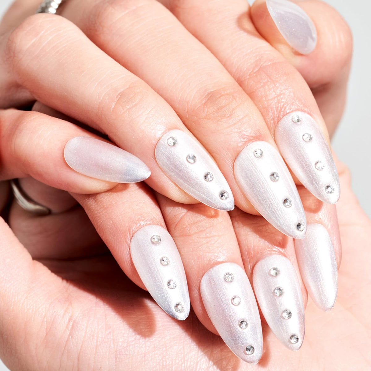 GLAMERMAID Cherry Red Press on Nails Medium Almond, Handmade Jelly Soft Gel Dark Red Glue on Nails Stiletto, Burgundy Emo Fake Nails Short Oval, Reusable Acrylic Stick on False Nails Kit for Women