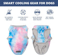 Spark Paws Dog Cooling Vest - SPF 50 UV Sun Protection - Summer Heat Relief Gear for Dogs, Lightweight, Evaporative Cooling - Dog Anxiety Relief Vest During Hot Days - Snowcone, XL