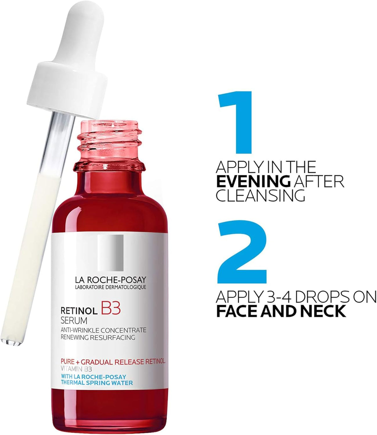 Pure Retinol Face Serum with Niacinamide (Vitamin B3) & Hyaluronic Acid | Gentle Anti-Aging Retinol Serum
