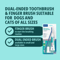 C.E.T. Oral Hygiene Kit for Dogs, Poultry flavor Toothpaste with Toothbrush