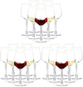 SHYRC Wine Glasses Set of 6, 12oz Clear Red/White Wine Glasses, Long Stem Glasses for Party, Wedding and Home