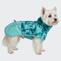 Spark Paws Dog Raincoat, Waterproof Windproof Rain Jacket, for Small Medium Large Extra Large Dogs, Reflective Breathable Full-Body Coverage Dry Suit - Neon White Navy Blue, 2XL
