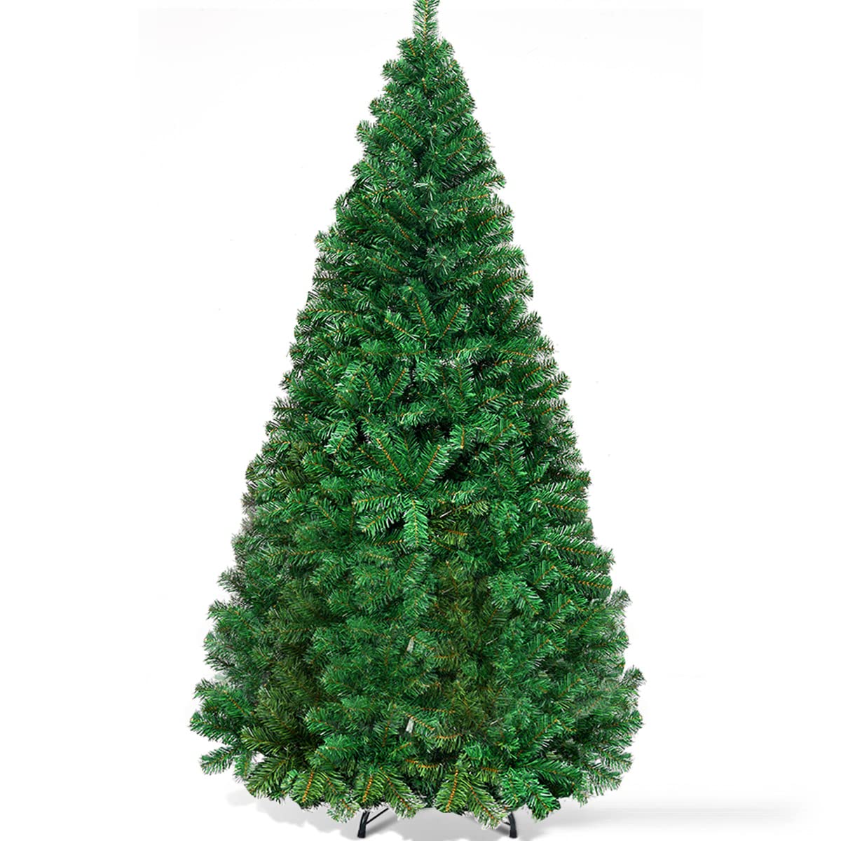 Goplus 6ft Sliver Artificial Christmas Tree with Electroplated Technolog