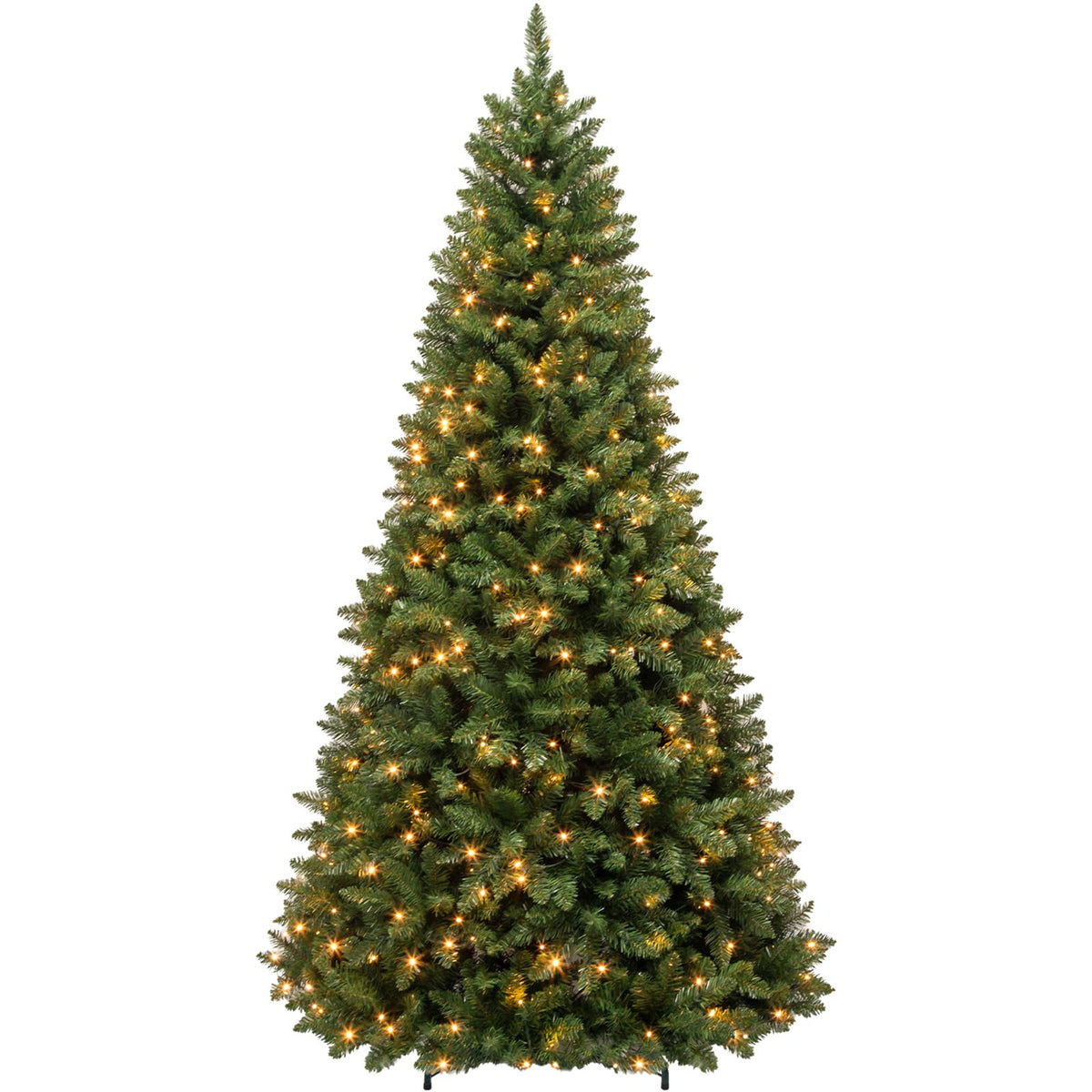 Hykolity 7 ft Prelit Snow Flocked Christmas Tree with 300 Warm White LEDs