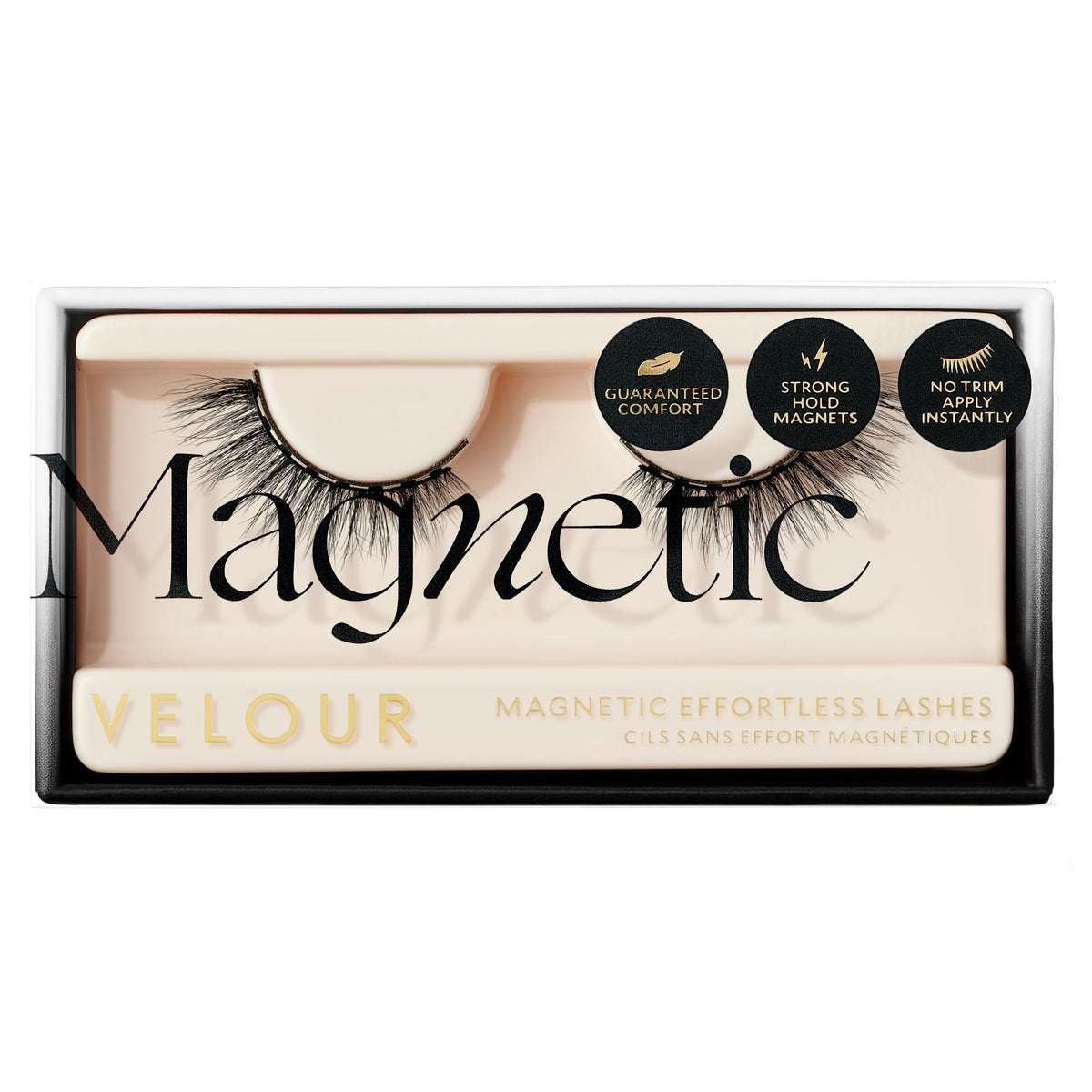 VeVelour Magnetic Eyelashes, Luxurious False Eyelashes, Reusable Lashes, Wear up to 30x & Vegan, All Eye Shapes, Natural Lashes, Magnetic Eyeliner not Included (Electromagnetic)