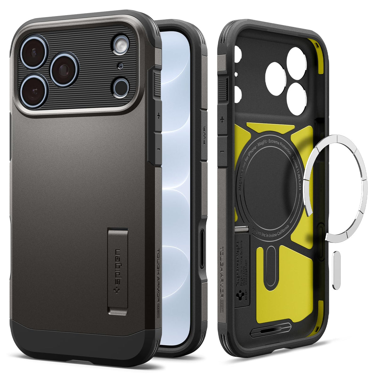 Spigen Tough Armor T MagFit for iPhone 17 Pro / 18 Pro Case, Black