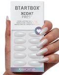 BTArtbox Press On Nails, Cream Puff, Short Almond, Ombre Off White, 32Ct | 2+ Weeks Wear, Salon-Quality Natural Nails, 10-Minute Easy Daily Application, Fast Removal, 16 Sizes, All-in-One Complete Kit