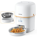 Automatic Cat Feeder, 3L Cat Food Dispenser with Anti-Jam Design, Over 180-day Battery Life, 1-6 Meals Per Day with Stainless Steel Cat Bowl, Keep Dry Food Fresh, Timed Pet Feeder Also for Small Dog