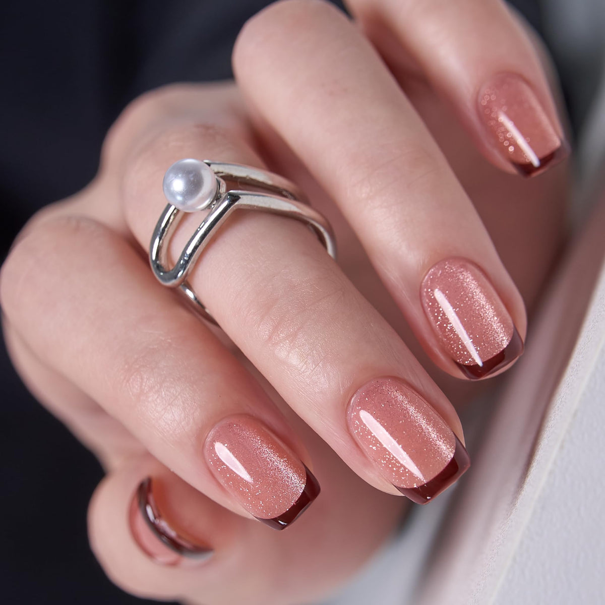 CurvLife Short Square Halloween Glow-in-the-Dark Press On Nails