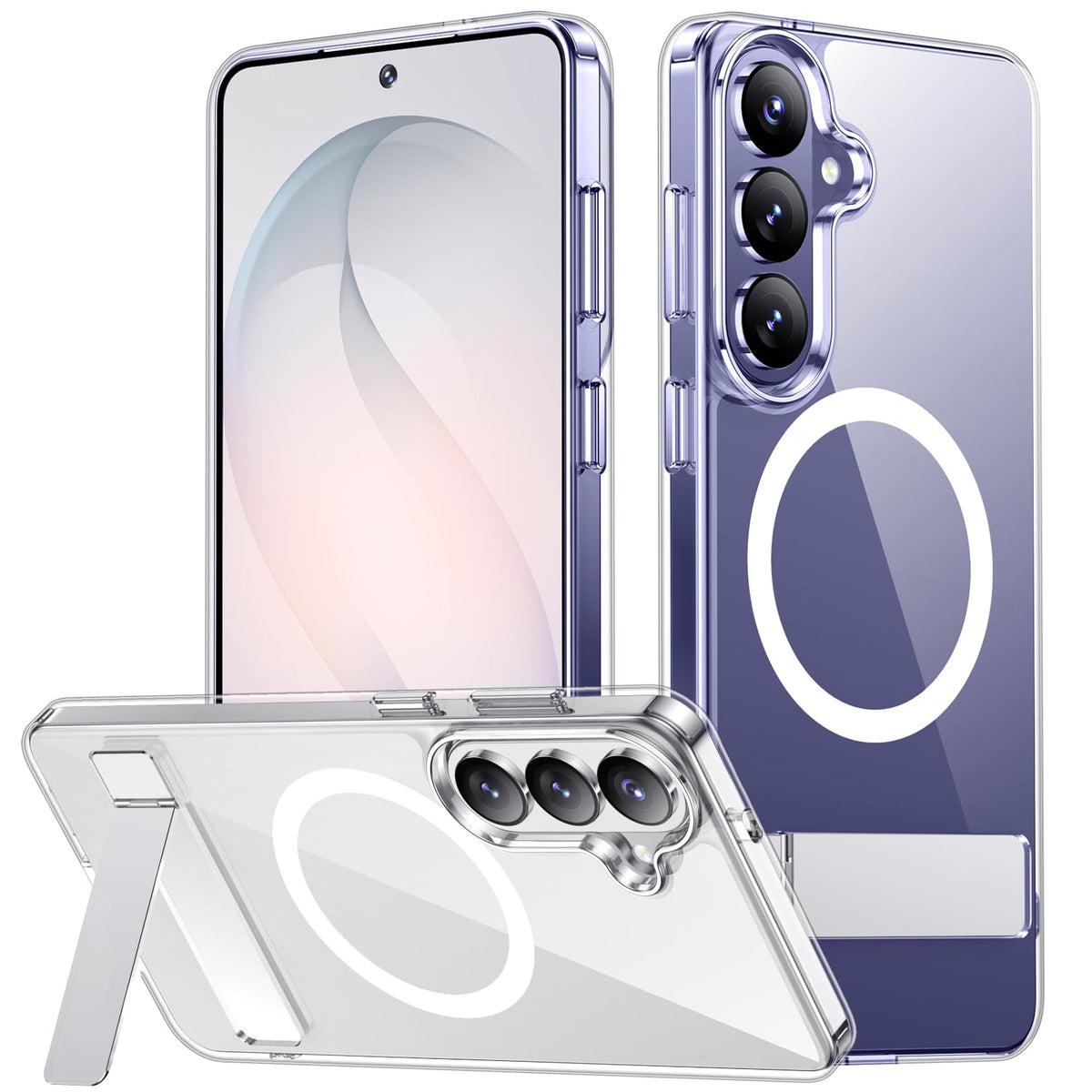 SPIDERCASE for Samsung Galaxy S26 Ultra Case,Built-in Stand,Clear