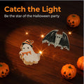 2 Pcs Halloween Ghost Bat Hair Claw Clips for Women Cosplay