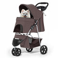 MoNiBloom Pet Stroller for Small/Medium Dogs and Cats up to 33 lbs, Pink