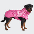 Spark Paws Dog Raincoat, Waterproof Windproof Rain Jacket, for Small Medium Large Extra Large Dogs, Reflective Breathable Full-Body Coverage Dry Suit - Neon White Navy Blue, 2XL