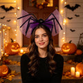 AROVFAM Halloween Hairband Black Spider Hair Accessories