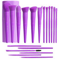 BS-MALL Makeup Brush Set 18 Pcs Professional Foundation Powder Concealers Eyeshadow Blush Synthetic Makeup Brushes with Labeled instruction Black Case Upgraded Version