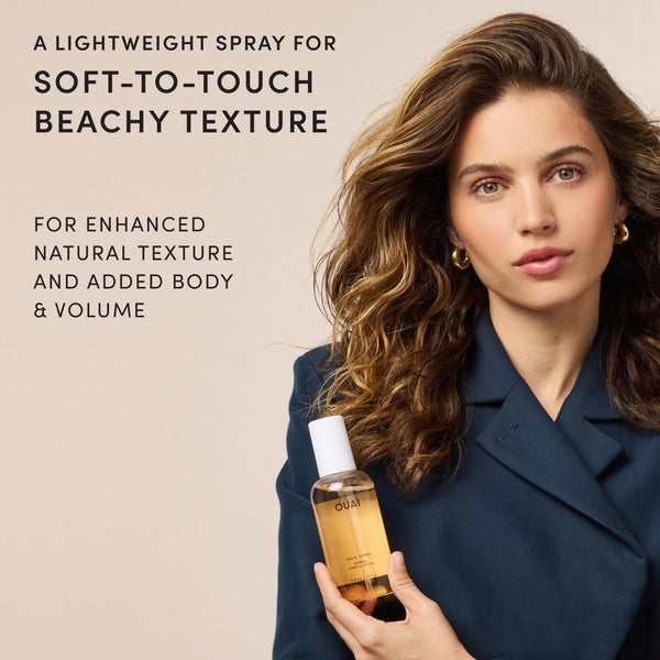 OUAI Wave Spray - Texture Spray for Hair (6 Fl Oz) | With Coconut Oil & Rice Protein, Adds Texture, Volume & Shine for Beach Waves, Paraben Free, Color Safe
