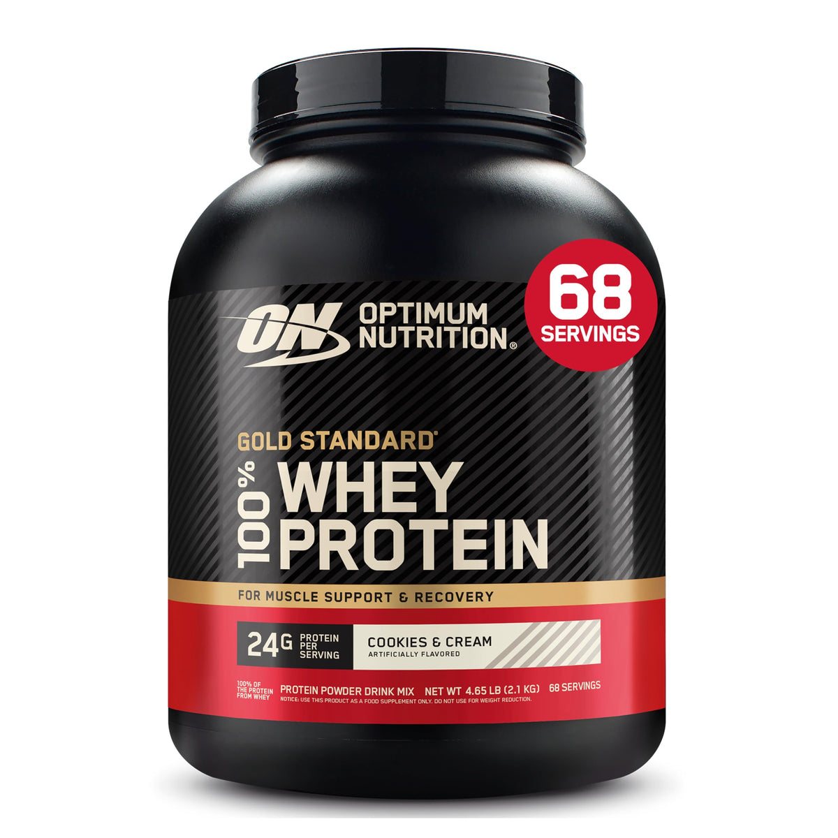 Optimum Nutrition Gold Standard 100% Whey Protein Powder, Extreme Milk Chocolate, 5 Pound (Packaging May Vary) | 24g of 100% Whey Protein Powder Per Serving, with BCAAs, Gluten Free, Banned Substance Tested, Easy Mixing, Muscle Support