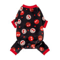 Fitwarm Reindeer Dog Christmas Pajamas, Winter Doggy Clothes for Small Dogs Boy Girl, Fleece Dog Onesie with Feet, Holiday Pet Outfit, Black, White, Red, Medium