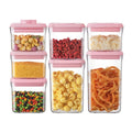 Pop Airtight Food Storage Containers with Lids for Kitchen Pantry Organizing Stackable Container for Cereal Snack Flour Sugar Coffee Spaghetti -12 Pcs(1.2, 2.0, 2.7, 3.3qt)*3