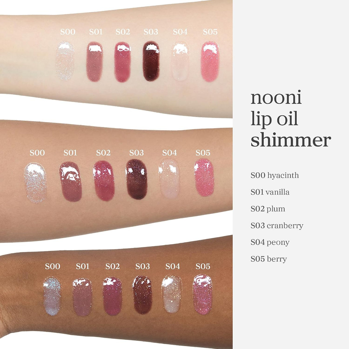 NOONI Korean Lip Oil - Appleberry - pH Color-Changing Plumping Lip Gloss