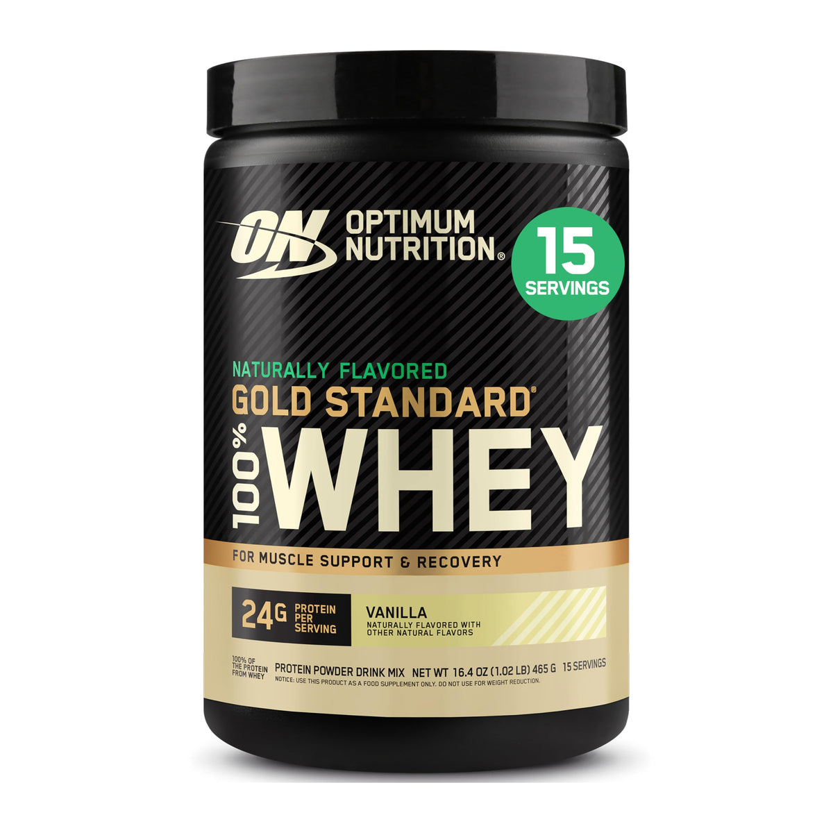 Optimum Nutrition Gold Standard 100% Whey Protein Powder, Cookies & Cream, 2 Pound (Packaging May Vary)