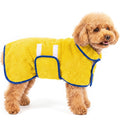 Dog Bathrobe, Super Absorbent for Small to Large Dogs, Dark Blue XL | Dog Robes with Soft Fleece, Warm & Cozy, Adjustable Fit, and Quick Drying Coat for Baths Swimming and Grooming