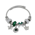 Charm Bracelets for Womens,Exquisite Cute Cartoon Friendship Silver Bracelets Stainless Steel Bangle, Womens Jewelry Suitable for Holiday Gifts and Birthday Gifts
