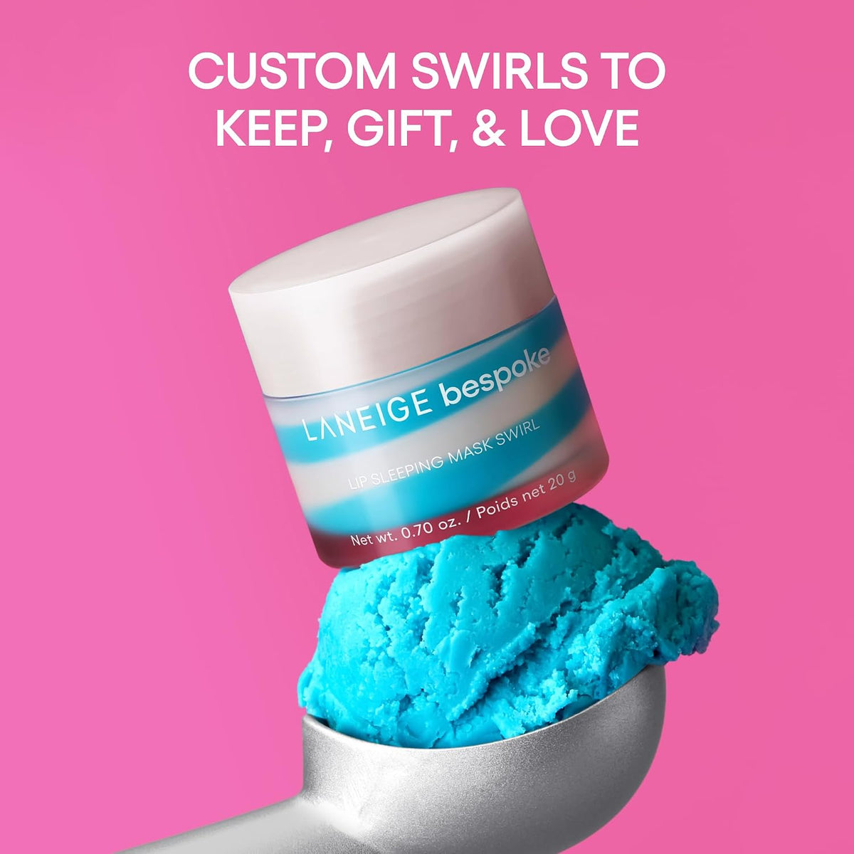 LANEIGE Lip Sleeping Mask: Korean Overnight Treatment For Dry Lips | Hydrating & Nourishing Overnight Lip Treatment Mask with Vitamin C, Shea & Murumuru Seed Butter | Now Build Your Own Bespoke Swirl