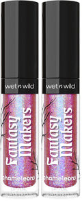 wet n wild Halloween Fantasy Makers Chameleon Chrome Lip Foil, Intense Multi-Chrome Pigment, Mesmerizing Blendable Color Shift Foil Finish, Cruelty-Free - Serpent's Spell