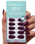 BTArtbox Press On Nails Square - Solid Pink Short Press On Nails with Glue for Women, Opaque Soft Gel Glue On Nails in 16 Sizes - 32 Stick On Nails Kit, Yoga