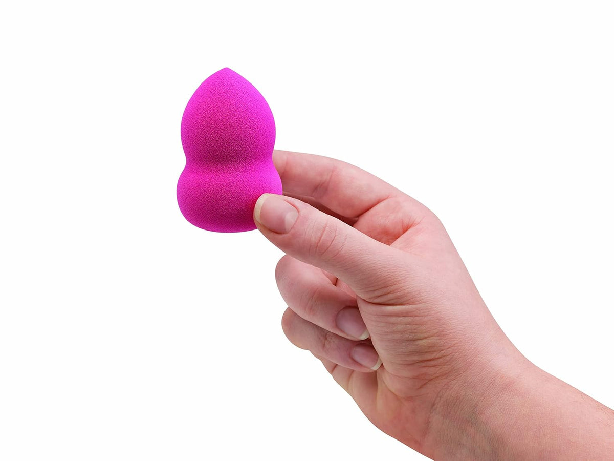 Amazon Basics Large Makeup Blender Sponges, Reusable, for Full or Sheer Coverage, 4-Pack (Previously Solimo)