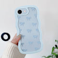 QLTYPRI Bow Case for iPhone 13/iPhone 14 Wavy Fame, Pink