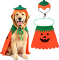 Rypet Dog Pumpkin Costume, Halloween Cape & Hat for Large X-Large Dogs, XL