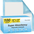 50 Count 30” x 36” Super Absorbency Disposable Underpads | Leakproof Quick Drying, Baby Puppy & Adults Bed Pads Disposable Adults, Dog Pee Pads Extra Large, XXL Incontinence Pads