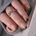 CurvLife Short Square Halloween Glow-in-the-Dark Press On Nails