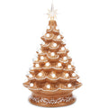 Best Choice Products 15in Ceramic Christmas Tree, Pre-lit Hand-Painted Tabletop Holiday Tree, Star Topper, 64 Lights - Green w/Multicolored Bulbs