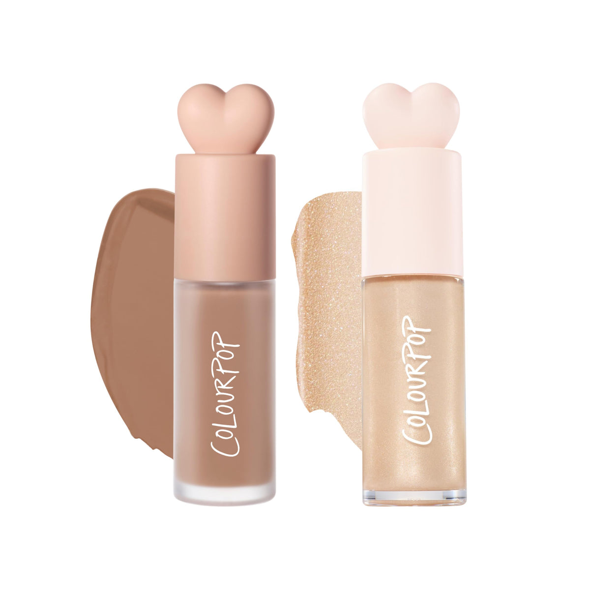 ColourPop Hi-Lite Dewy Liquid Highlighter - Ultra-Reflective Face & Body Illuminator - Glowy Summer Makeup with Hyaluronic Acid & Niacinamide for a Blendable Glow - Sugar Donut (0.38 oz)