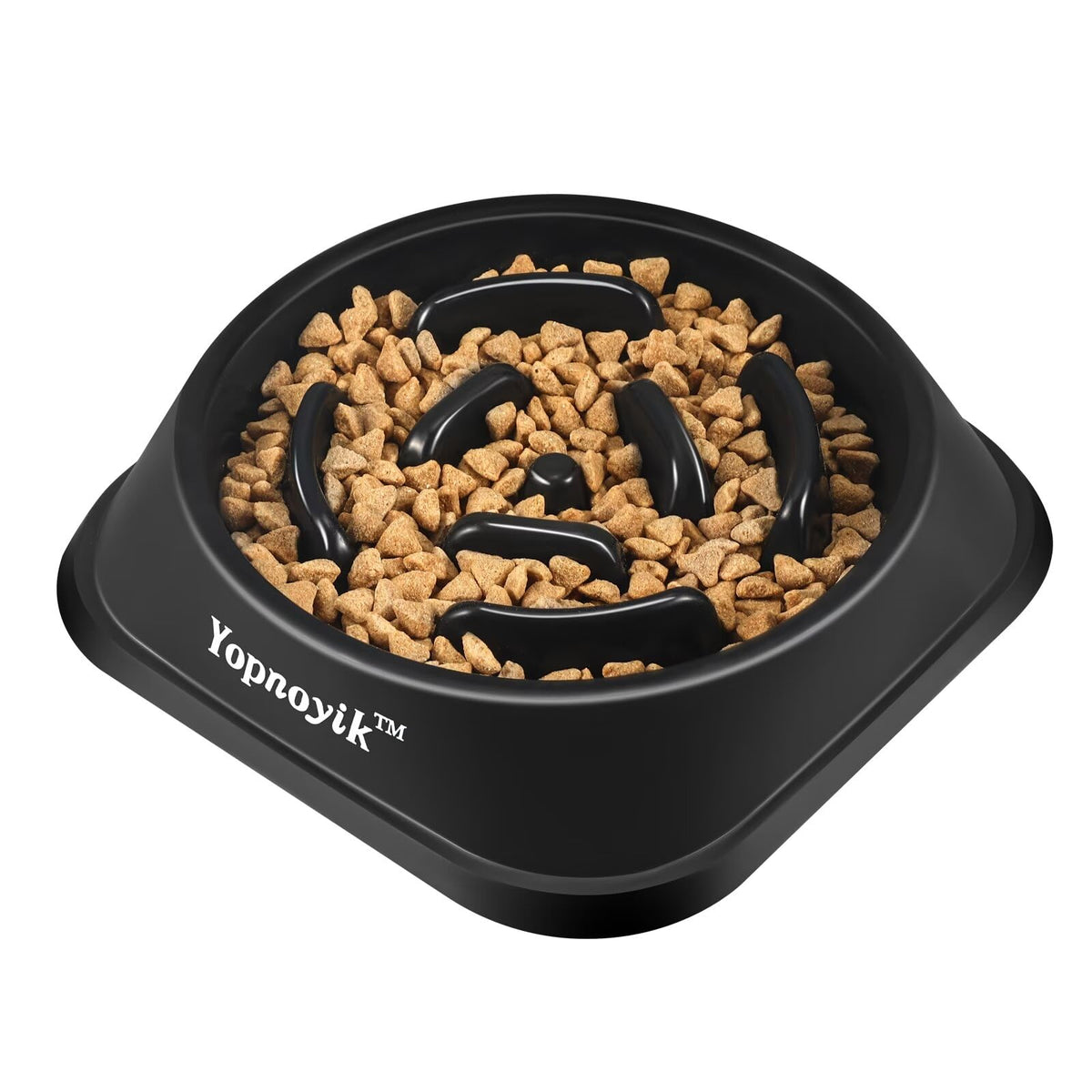 2 Pack Slow Feeder Dog Bowls for Healthy Eating, Non-Slip and Anti-Choking Design, Reduces Bloating & Overeating for Medium Dogs and Cats, Easy to Clean