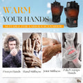 uncn Heated Gloves Fingerless for Women Man with 3.7V 3000mAh Battery Cordless Work Touchscreen Gloves for Winter Cold Weather Rechargeable Electric