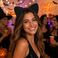 Cat Ears Headband for Women, Soft Plush Halloween Costume Accessory