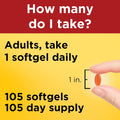 Nature Made CoQ10 200mg Softgels, Dietary Supplement for Heart Health Support, 105 Softgels, 105 Day Supply