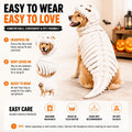 Dog Dinosaur Costume, Glow in the Dark Dinosaur Halloween Costume for Dogs (47.2inch(Big Dog))