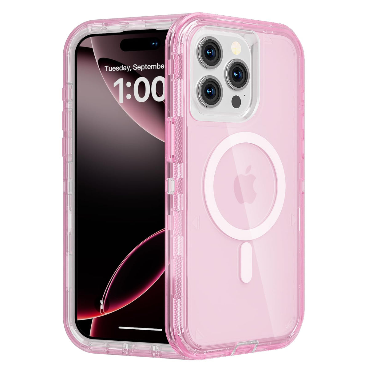 Follaroma Magnetic for iPhone 16 Plus Case, Heavy Duty Phone Cases, Clear