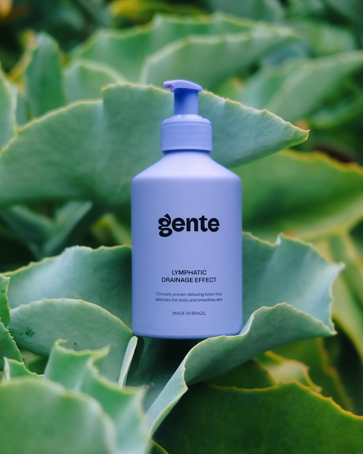 Gente Lymphatic Drainage Effect Body Lotion – Firming & Sculpting Cream for Water Retention, Bloating & Cellulite Appearance – Hydrating Brazilian Formula with Caffeine, Guarana & Açaí – 6.7 oz