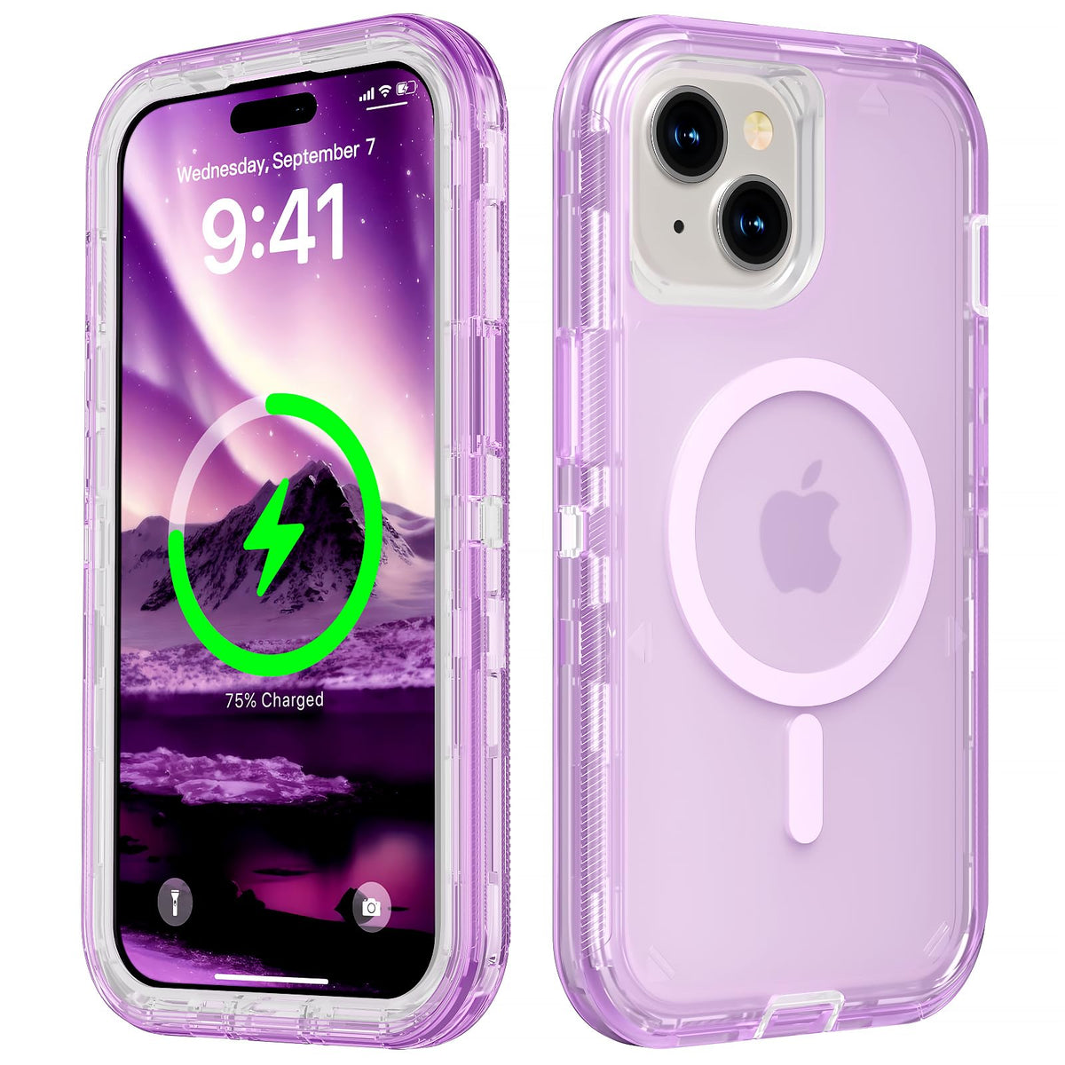 Follaroma Magnetic for iPhone 16 Plus Case, Heavy Duty Phone Cases, Clear