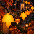 8.5FT Pumpkin String Lights with 10 Bulbs for Halloween Outdoor Decor Party