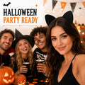 Cat Ears Headband for Women, Soft Plush Halloween Costume Accessory