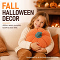 13" Cute Pumpkin Throw Pillow for Fall Decor/Halloween, 1 Pack